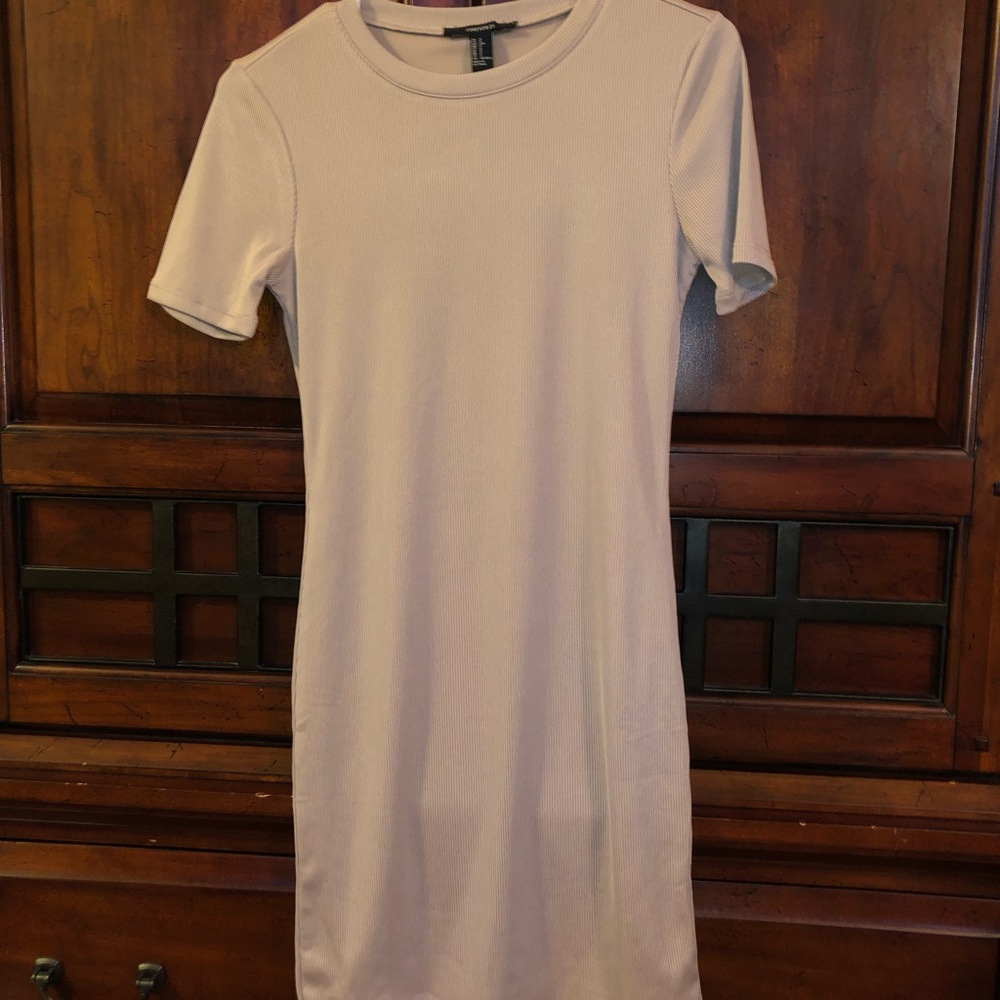 Stretchy tan dress